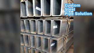 Изготовленная на заказ черно-серая стальная труба 600x600 мм бесшовная